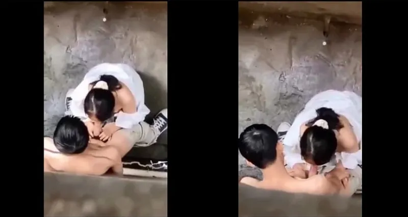 Quay lén em em học sinh bj cho người tình trong hẻm